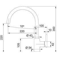 Смеситель Franke Lina XL 115.0626.024 (белый) - Превью изображения №2 — Интернет-магазин Teono.by
