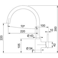 Смеситель Franke Lina XL 115.0626.022 (серый) - Превью изображения №2 — Интернет-магазин Teono.by