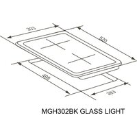 Варочная панель Meferi MGH302BK Glass Light - Превью изображения №15 — Интернет-магазин Teono.by