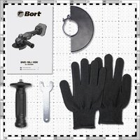Угловая шлифмашина Bort BWS-18Li-XDK (без АКБ) - Превью изображения №12 — Интернет-магазин Teono.by