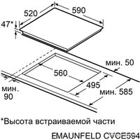 Варочная панель MAUNFELD CVCE594PBK - Превью изображения №8 — Интернет-магазин Teono.by