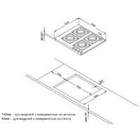 Варочная панель Korting HGG 6734 CTW - Превью изображения №2 — Интернет-магазин Teono.by