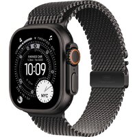 Apple Watch Ultra 3 LTE 49 мм (титановый корпус, черный/черный, миланская петля S) Image #1