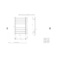 Полотенцесушитель Двин S plaza 80/50 (черный матовый) - Превью изображения №4 — Интернет-магазин Teono.by