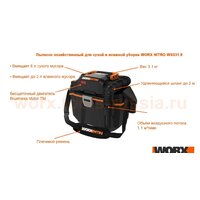 Пылесос Worx WX031.9 (без АКБ и ЗУ) - Превью изображения №3 — Интернет-магазин Teono.by