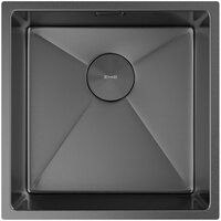 Кухонная мойка ZorG Zerox 44 U / IF PVD Gunblack - Превью изображения №3 — Интернет-магазин Teono.by