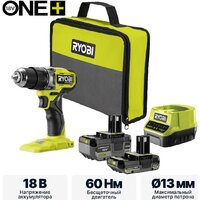 Ryobi RPD18C1-242S 5133006524 (с 2-мя АКБ, сумка)