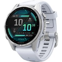 Garmin Fenix 8 43мм (серебристый, белый ремешок) Image #1