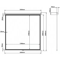 Проекционный экран BRAUBERG Wall 1:1 (180x180) 236726 - Превью изображения №11 — Интернет-магазин Teono.by