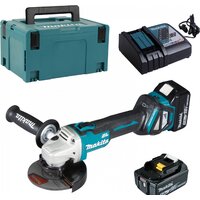 Makita DGA511RTJ (с 2-мя АКБ 5 Ач, кейс)