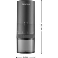 Аккумуляторная кофемолка Sencor SCG 4000BK - Превью изображения №3 — Интернет-магазин Teono.by