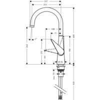 Смеситель Hansgrohe Talis S 72810000 - Превью изображения №2 — Интернет-магазин Teono.by