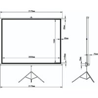 Проекционный экран BRAUBERG Tripod 1:1 (150x200) 236732 - Превью изображения №13 — Интернет-магазин Teono.by