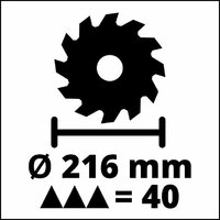 Торцовочная пила Einhell TE-SM 36/8 L Li-Solo 4300882 (без АКБ) - Превью изображения №4 — Интернет-магазин Teono.by