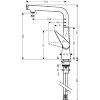 Смеситель Hansgrohe Talis Select S 72820000 - Превью изображения №2 — Интернет-магазин Teono.by