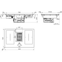 Варочная панель Faber Galileo Smart BK Glass A830 340.0577.694 - Превью изображения №2 — Интернет-магазин Teono.by