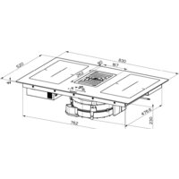 Варочная панель Faber Galileo Smart BK Glass A830 340.0577.694 - Превью изображения №3 — Интернет-магазин Teono.by