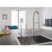 Смеситель Grohe K7 (сталь) [31379DC0] - Превью изображения №3 — Интернет-магазин Teono.by