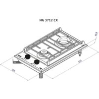 Варочная панель Korting HG 3712 CX - Превью изображения №3 — Интернет-магазин Teono.by