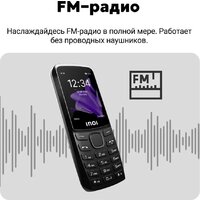 Кнопочный телефон Inoi 244 Modern Plus 4G (черный) - Превью изображения №6 — Интернет-магазин Teono.by