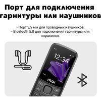 Кнопочный телефон Inoi 244 Modern Plus 4G (черный) - Превью изображения №7 — Интернет-магазин Teono.by