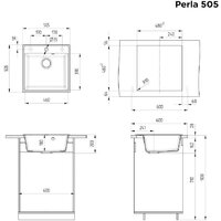 Кухонная мойка MAUNFELD Perla 505 MFQS-505LBG - Превью изображения №3 — Интернет-магазин Teono.by