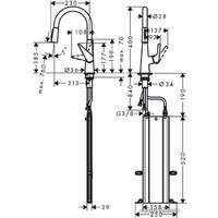 Смеситель Hansgrohe M5116-H200 73851000 - Превью изображения №2 — Интернет-магазин Teono.by
