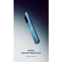 Чехол для телефона Pitaka Aramid ProGuard для iPhone 17 Pro (600D Black/Grey Twill) - Превью изображения №2 — Интернет-магазин Teono.by