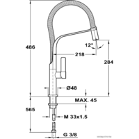 Смеситель TEKA FO 997 Black [62997020FN] - Превью изображения №3 — Интернет-магазин Teono.by