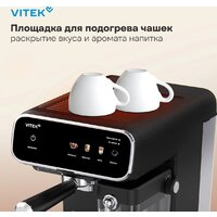 Рожковая кофеварка Vitek VT-CME1501 - Превью изображения №14 — Интернет-магазин Teono.by