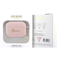 Чехол CG Mobile Guess Script logo with Heart charm для AirPods Pro 2 GUAP2LSCHSP (розовый) - Превью изображения №4 — Интернет-магазин Teono.by