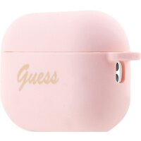 Чехол CG Mobile Guess Script logo with Heart charm для AirPods Pro 2 GUAP2LSCHSP (розовый) - Превью изображения №3 — Интернет-магазин Teono.by