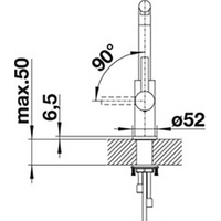 Смеситель Blanco Lanora-S 523123 - Превью изображения №7 — Интернет-магазин Teono.by