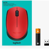Logitech M171 (красный/черный) Image #8