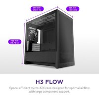 Корпус NZXT H3 Flow CC-H31FB-01 - Превью изображения №2 — Интернет-магазин Teono.by