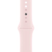 Apple Watch Series 9 41 мм (алюминиевый корпус, розовый/розовый, спортивный силиконовый ремешок M/L) Image #3