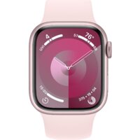Apple Watch Series 9 41 мм (алюминиевый корпус, розовый/розовый, спортивный силиконовый ремешок M/L) Image #2