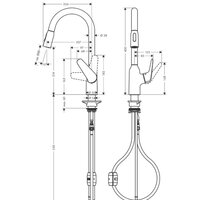 Смеситель Hansgrohe M429-H220 71800800 - Превью изображения №2 — Интернет-магазин Teono.by