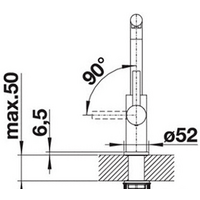 Смеситель Blanco Lanora 523122 - Превью изображения №5 — Интернет-магазин Teono.by
