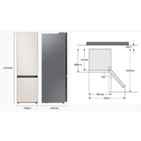 Холодильник Samsung Bespoke RB38A7B6AAP/EF - Превью изображения №6 — Интернет-магазин Teono.by