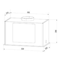 Кухонная вытяжка Weissgauff Aura 850 WH - Превью изображения №4 — Интернет-магазин Teono.by
