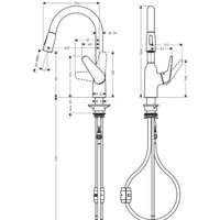 Смеситель Hansgrohe M429-H180 71801800 - Превью изображения №2 — Интернет-магазин Teono.by