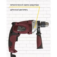 Ударная дрель Pioneer Tools EID-M1100-01C - Превью изображения №7 — Интернет-магазин Teono.by