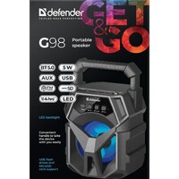 Беспроводная колонка Defender G98 - Превью изображения №9 — Интернет-магазин Teono.by