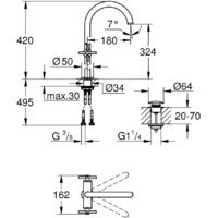 Grohe Atrio 21044AL3 (темный графит, матовый) Image #2