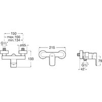 Смеситель Roca Cala A5A216EC00 - Превью изображения №2 — Интернет-магазин Teono.by