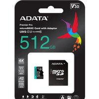 ADATA Premier Pro AUSDX512GUI3V30SA2-RA1 microSDXC 512GB (с адаптером) Image #4