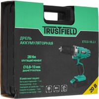 Дрель-шуруповерт Trustfield ETCD-18.2.1 (с 2-мя АКБ, кейс) - Превью изображения №9 — Интернет-магазин Teono.by