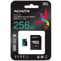 ADATA Premier Pro AUSDX256GUI3V30SA2-RA1 microSDXC 256GB (с адаптером) Image #4
