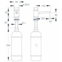 Дозатор для жидкого мыла Grohe 36194000 (хром) - Превью изображения №2 — Интернет-магазин Teono.by